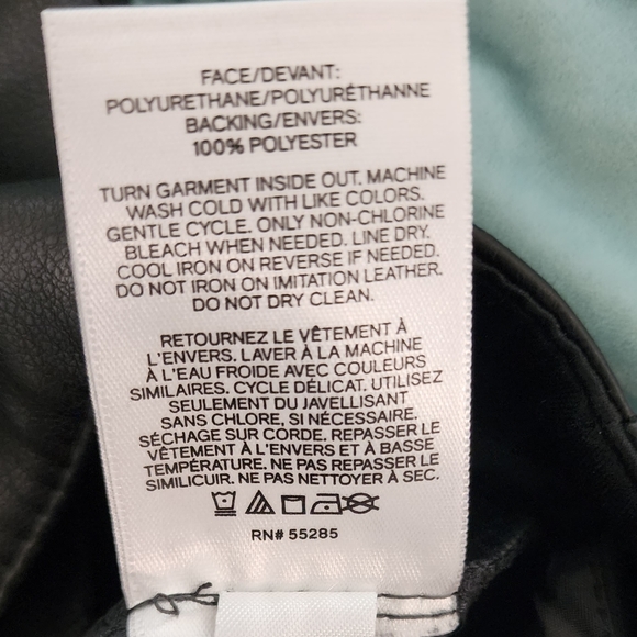 Express Faux Leather Mini Wrap Skirt Size 8 NWOT - Picture 6 of 7